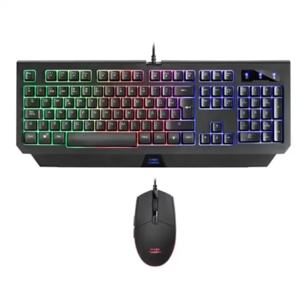 Clavier avec souris gaming Mars Gaming MCP100ES RGB USB Noir. SUPERDISCOUNT FRANCE