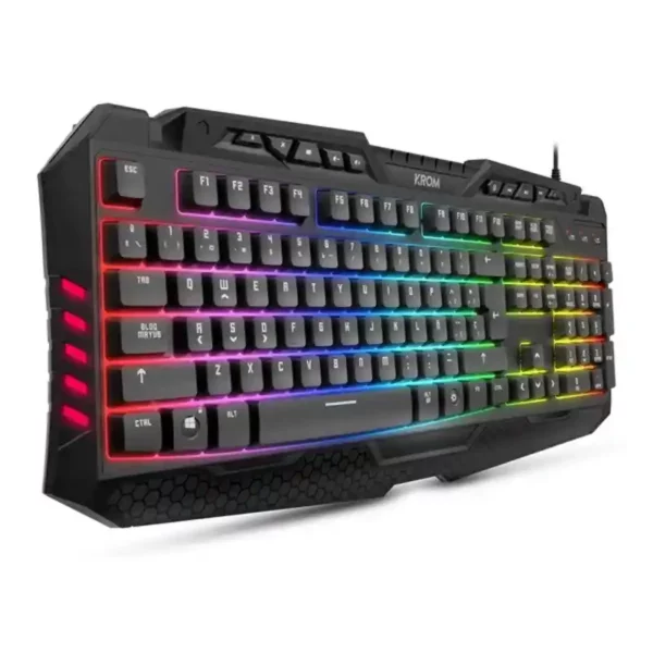 Clavier Gaming Krom Kyra RGB USB Noir. SUPERDISCOUNT FRANCE