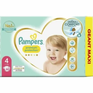 Couches jetables Pampers Premium Protection 4 (80 uds). SUPERDISCOUNT FRANCE