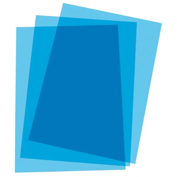 Couvertures de reliure Displast Blue A4 polypropylène (100 Unités). SUPERDISCOUNT FRANCE