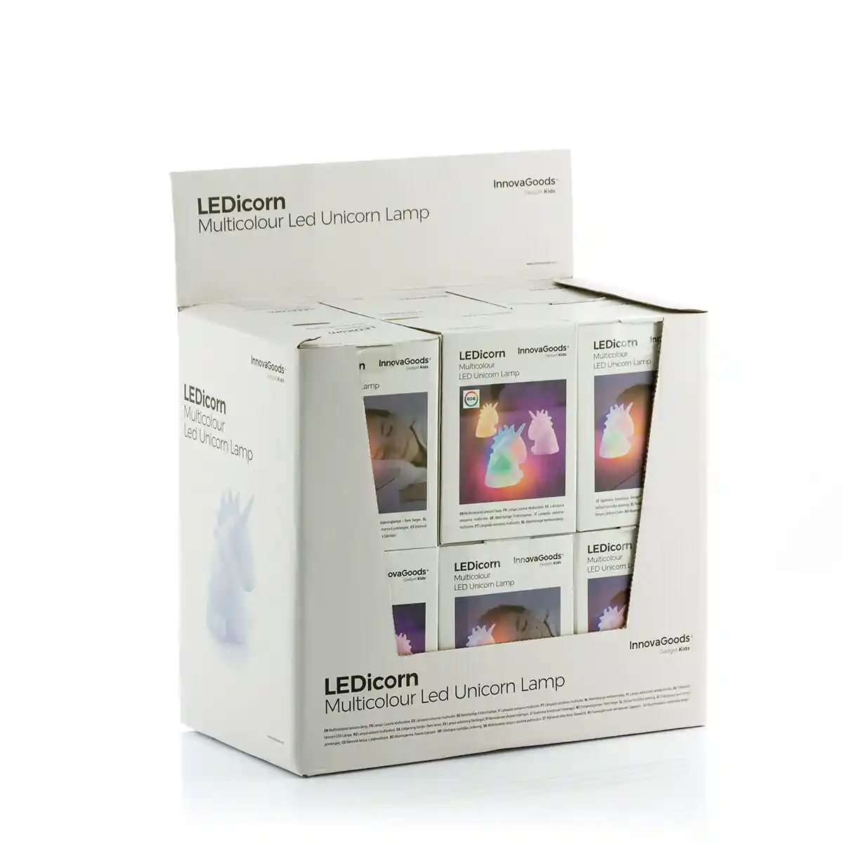 Lampe licorne multicolore ledicorn innovagoods_1657. DIAYTAR SENEGAL - Là où la Beauté Rencontre la Fonctionnalité. Parcourez notre sélection pour trouver des produits qui allient esthétique et praticité, pour un quotidien sublimé.