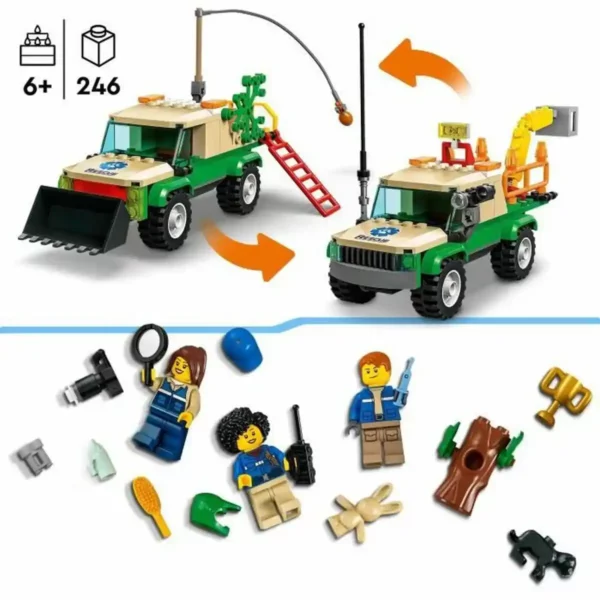 Playset Lego City 60353 Les missions de sauvetage des animaux sauvages (246 pièces). SUPERDISCOUNT FRANCE