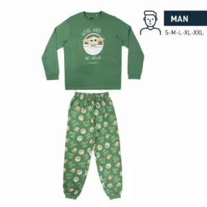 Pyjama The Mandalorian Men Green. SUPERDISCOUNT FRANCE