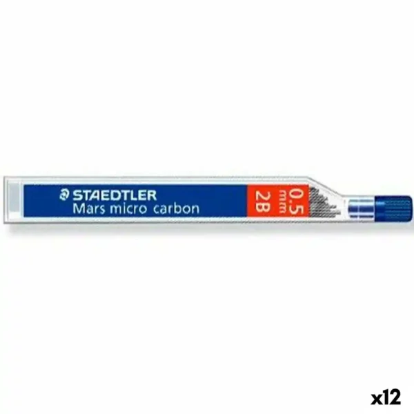 Remplacement de la mine de crayon Staedtler Mars Micro Carbon 2B 0,5 mm (12 Unités). SUPERDISCOUNT FRANCE