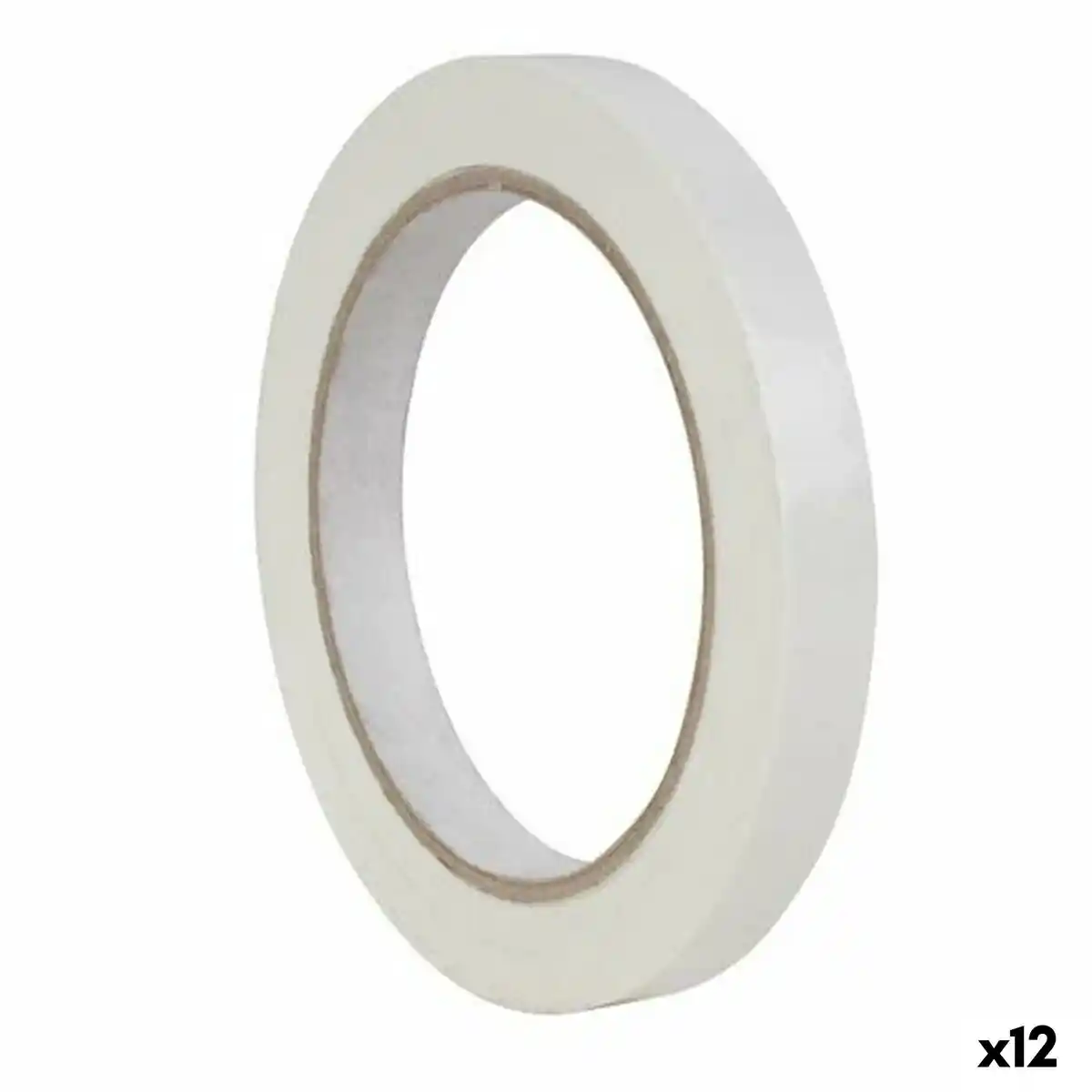 Ruban Adhésif Apli 66 m Blanc 12 mm PVC (12 Unités). SUPERDISCOUNT FRANCE