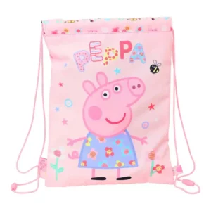 Sac à Dos à Cordes Peppa Pig S'amusant (26 x 34 x 1 cm). SUPERDISCOUNT FRANCE