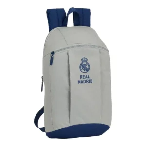 Sac à dos décontracté Real Madrid C.F. Gris Pierre Bleu Marine (22 x 39 x 10 cm). SUPERDISCOUNT FRANCE