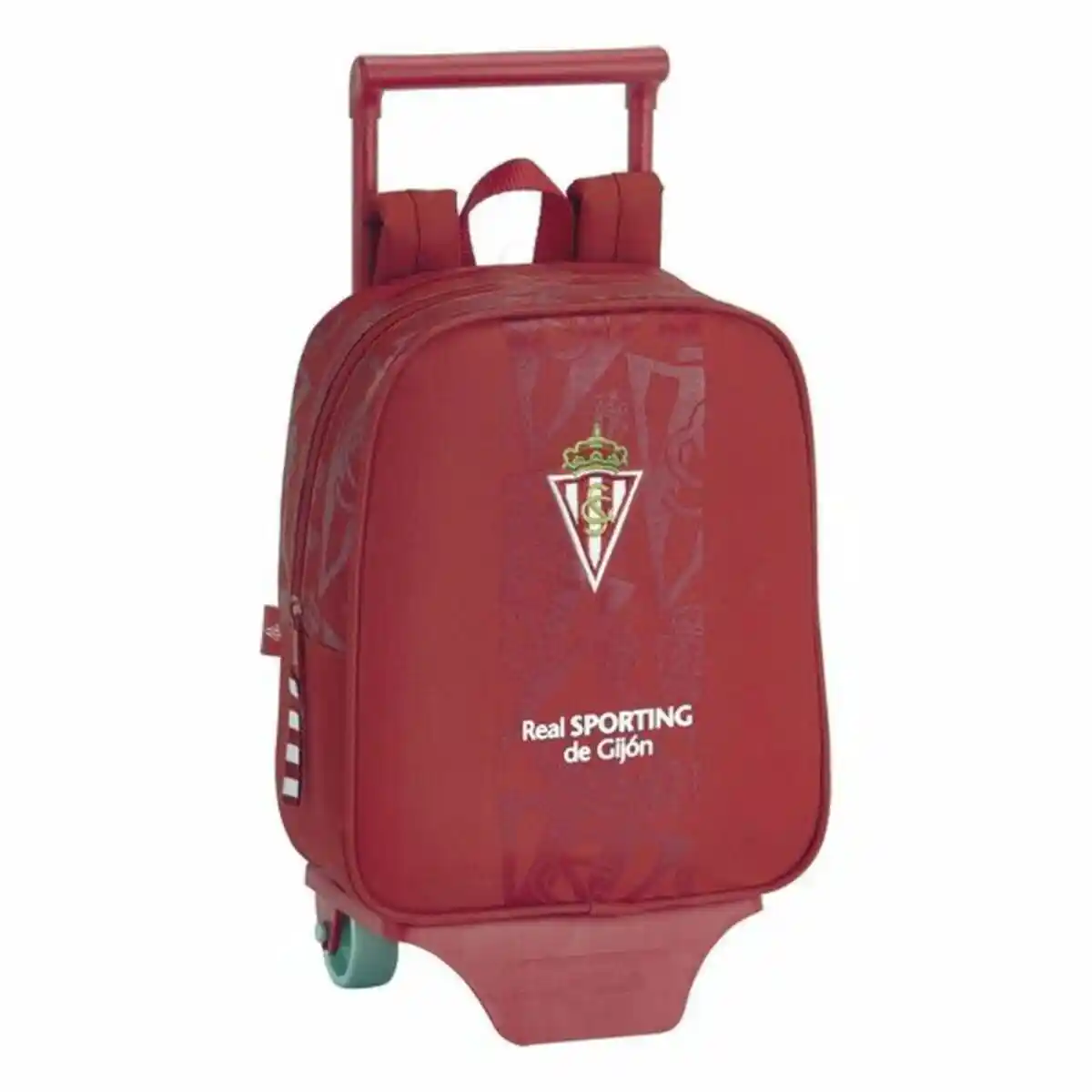 Sac à dos scolaire à roulettes 805 Real Sporting de Gijón 611972280 Rouge. SUPERDISCOUNT FRANCE