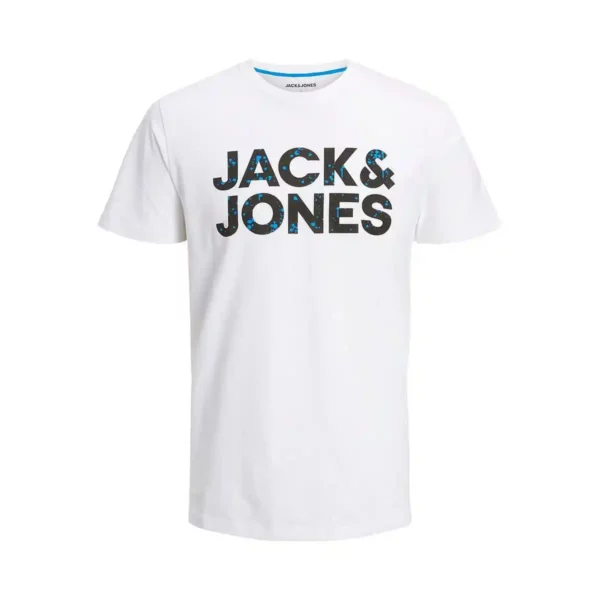 T-shirt à manches courtes Jack & Jones TEE SS CREW NECK JNR 12224104 Blanc. SUPERDISCOUNT FRANCE