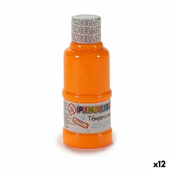 Tempera Neon Orange 120 ml (12 Unités). SUPERDISCOUNT FRANCE