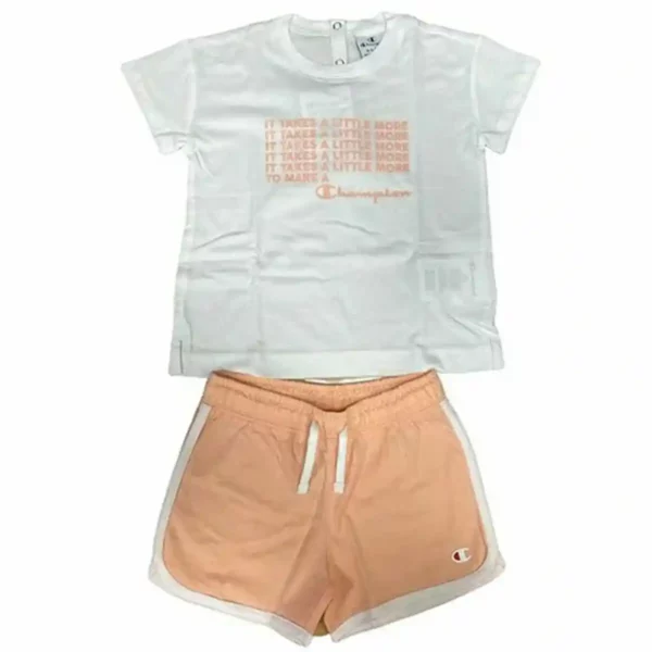 Tenue de sport pour enfants Champion Baby White White. SUPERDISCOUNT FRANCE