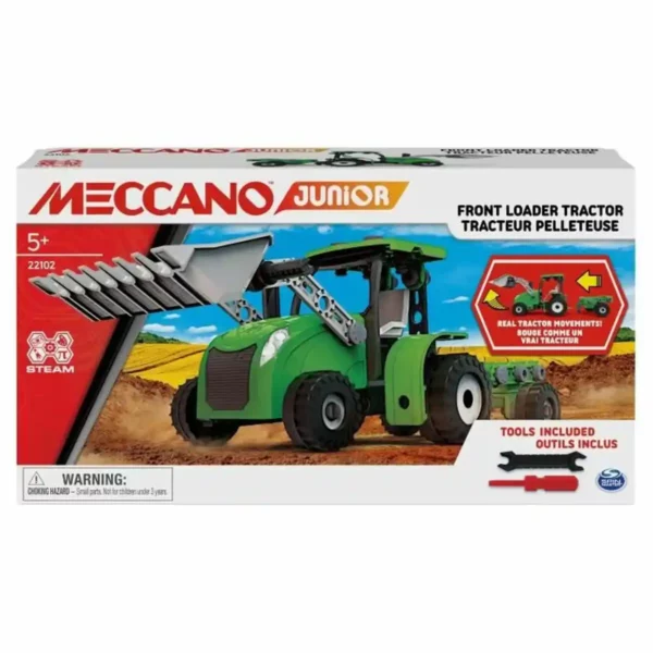 Tracteur avec Pelle Meccano STEM 110 Pièces. SUPERDISCOUNT FRANCE