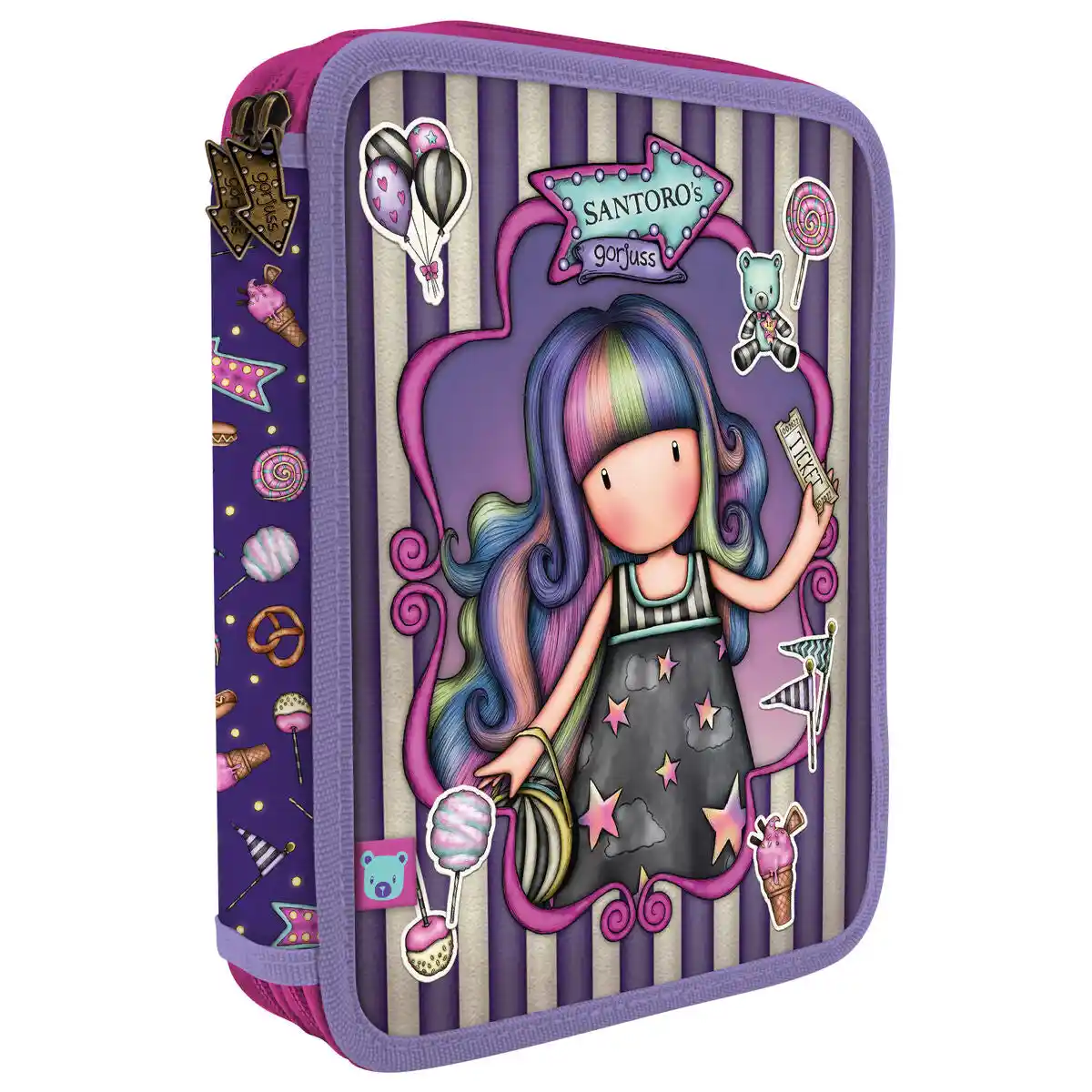 Trousse Double Gorjuss Up and away Violet (46 Pièces). SUPERDISCOUNT FRANCE