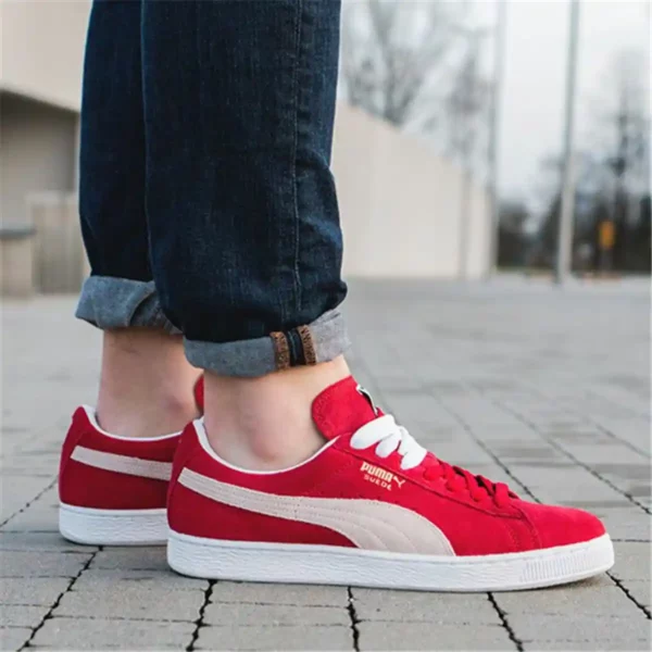 Baskets Casual Homme Puma Suede Classic Rouge. SUPERDISCOUNT FRANCE