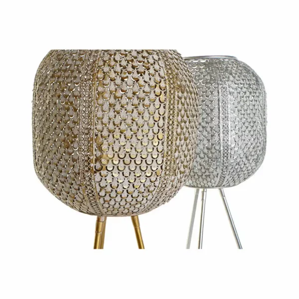 Bougeoir dkd home decor 26 x 26 x 81 cm cristal argente metal dore oriental 2 unites _5902. DIAYTAR SENEGAL - L'Art du Shopping Sublime. Naviguez à travers notre catalogue et choisissez parmi des produits qui ajoutent une touche raffinée à votre vie quotidienne.