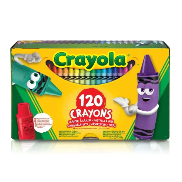 Crayons de couleur Crayola Taille-Crayon 120 Pièces 22,5 x 13,5 x 6,5 cm (Reconditionné C). SUPERDISCOUNT FRANCE