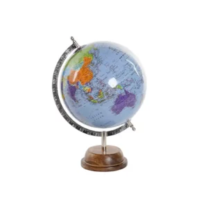 Globe DKD Home Decor 23,5 x 20,5 x 32 cm Métal Bleu ciel Plastique. SUPERDISCOUNT FRANCE