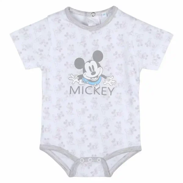 Justaucorps Mickey Mouse 2 Unités Blanc. SUPERDISCOUNT FRANCE