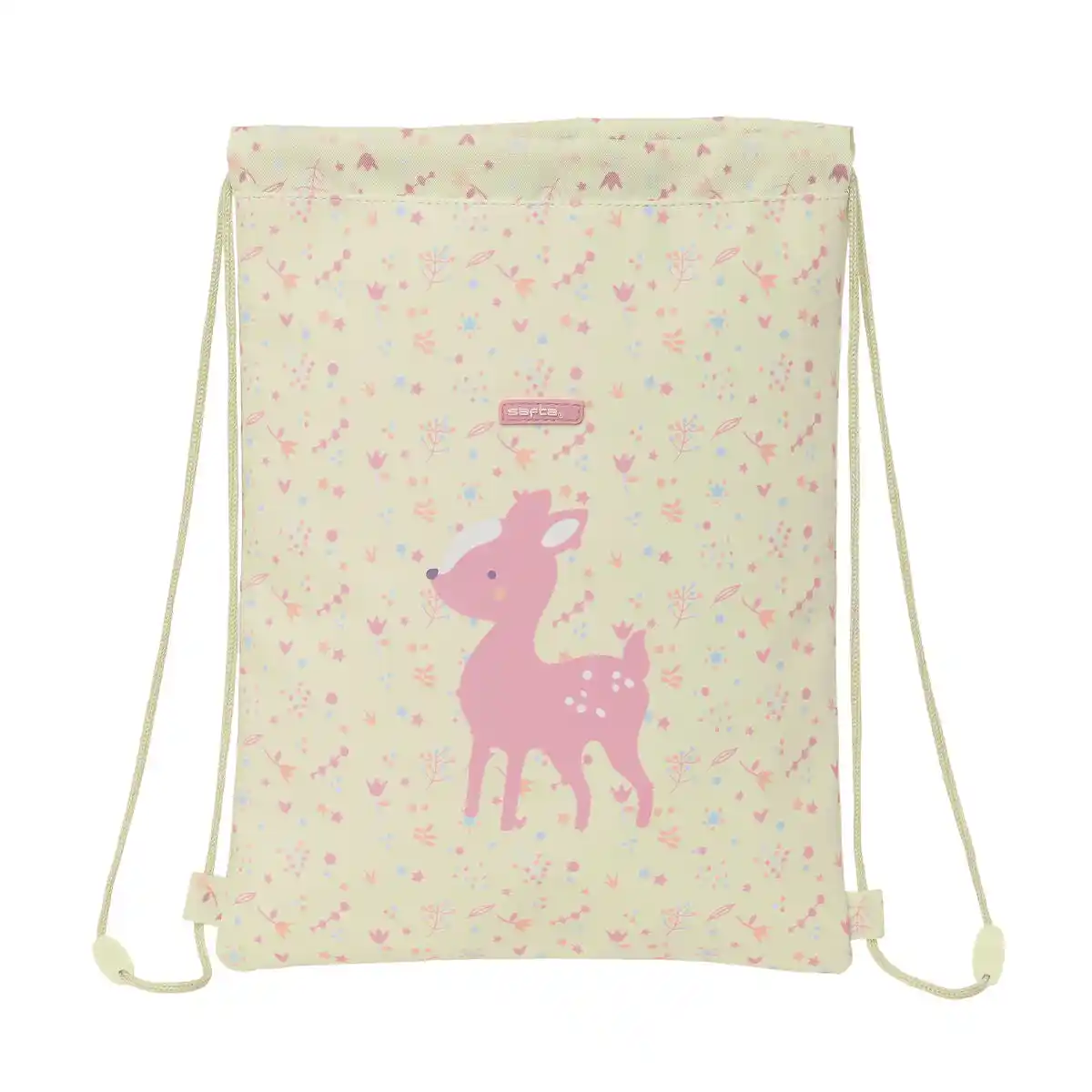 Sac à Dos à Cordes Safta Forest Beige (26 x 34 x 1 cm). SUPERDISCOUNT FRANCE