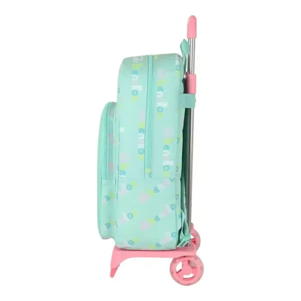 Sac à dos scolaire à roulettes Benetton World Mint (30 x 46 x 14 cm). SUPERDISCOUNT FRANCE