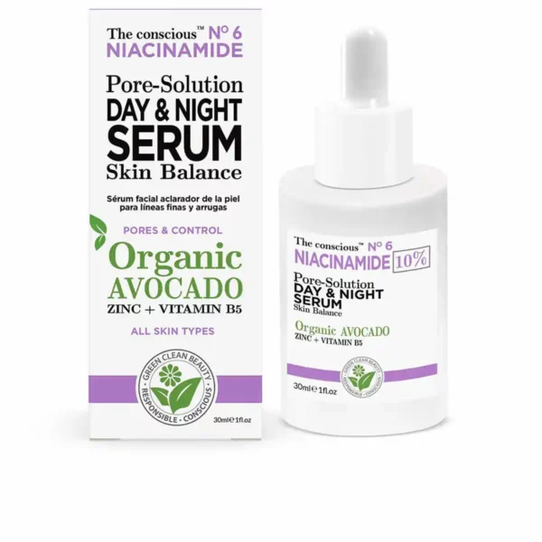 Serum visage the conscious niacinamide avocat jour nuit 30 ml _9405. DIAYTAR SENEGAL - L'Art de Choisir, l'Art de Se Distinquer. Naviguez à travers notre catalogue et choisissez des produits qui ajoutent une note d'élégance à votre style unique.