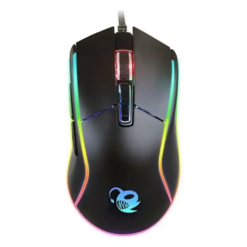 Souris gaming LED CoolBox DG-MOU019-RGB RGB 6400 dpi 30 ips Noir. SUPERDISCOUNT FRANCE