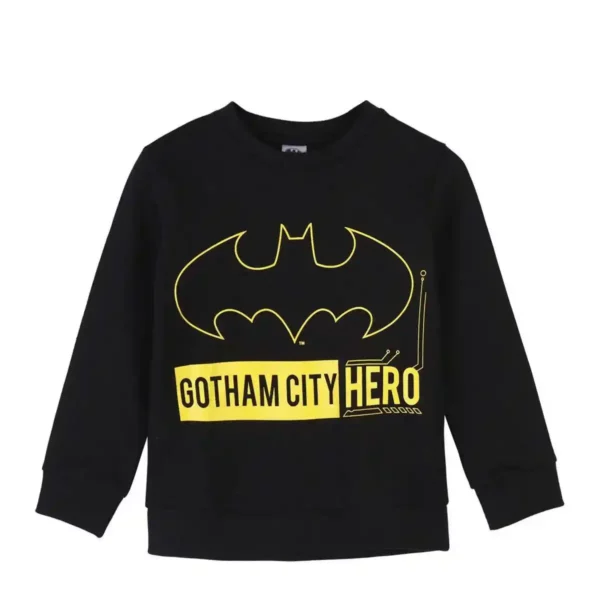 Sweat Unisexe sans Capuche Batman Noir. SUPERDISCOUNT FRANCE