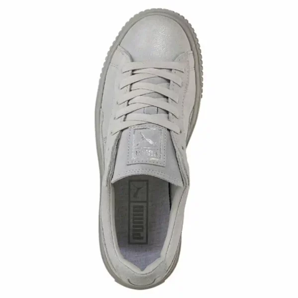 Baskets de sport pour femme Puma Basket Platform Reset Blanc. SUPERDISCOUNT FRANCE