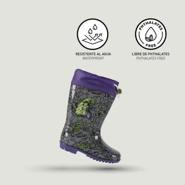 Bottes d'eau pour enfants The Avengers Gris. SUPERDISCOUNT FRANCE