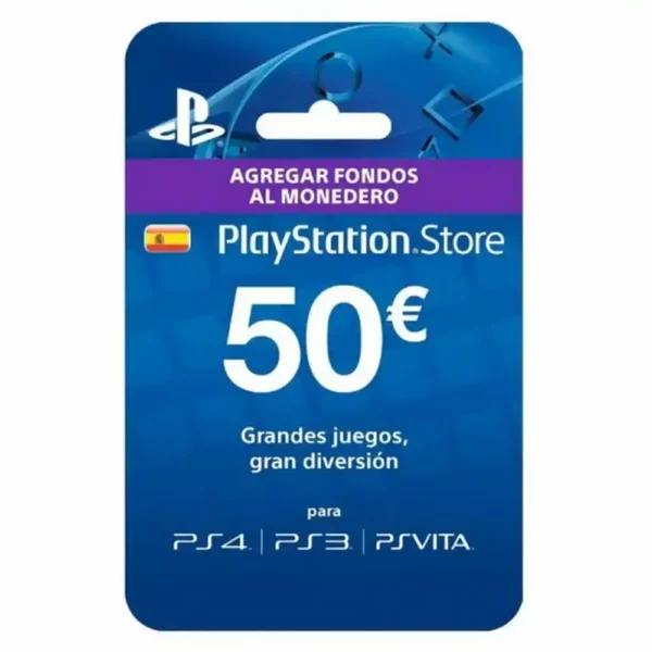 Carte de félicitations Sony PlayStation Network Card (50 Euro). SUPERDISCOUNT FRANCE