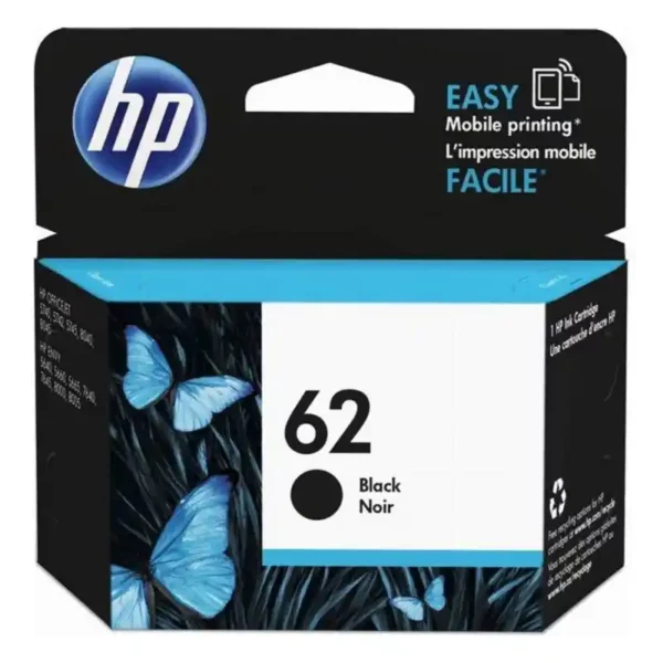 Cartouche d'encre d'origine HP 62 Noir. SUPERDISCOUNT FRANCE