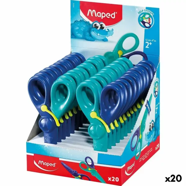 Ciseaux Maped Kidipulse Enfants 12 cm Bleu (20 Unités). SUPERDISCOUNT FRANCE