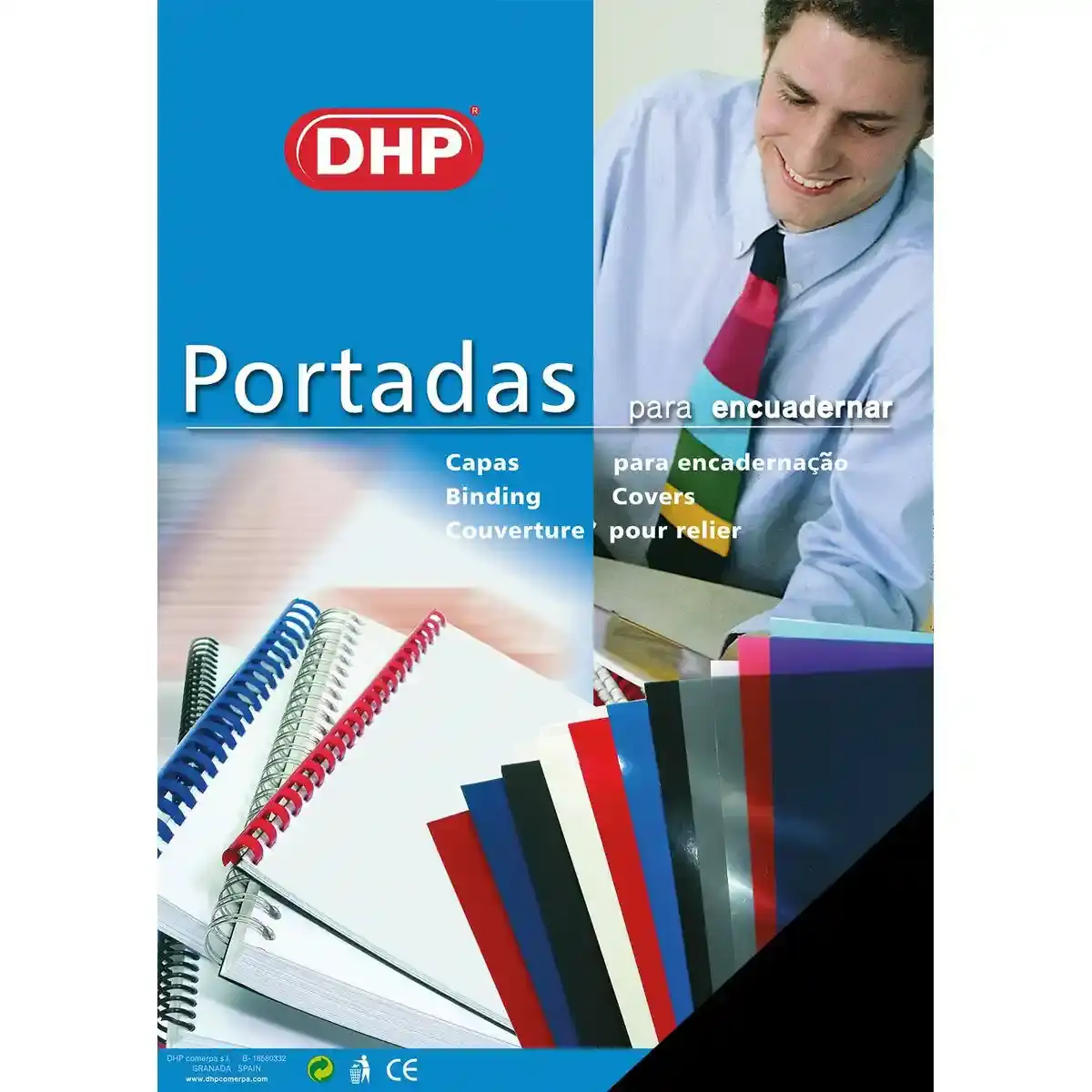 Couvertures de reliure DHP Noir A3 polypropylène (100 Unités). SUPERDISCOUNT FRANCE
