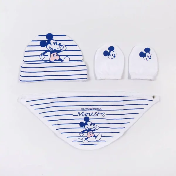 Ensemble de vêtements Mickey Mouse 4 pièces Blanc (1 mois). SUPERDISCOUNT FRANCE