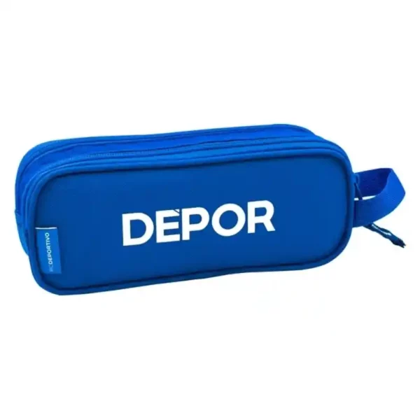 Fourre-tout R. C. Deportivo de La Coruña Bleu Blanc. SUPERDISCOUNT FRANCE