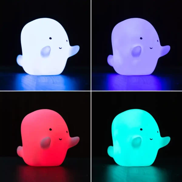 Lampe led multicolore ghost glowy innovagoods_6792. DIAYTAR SENEGAL - L'Art de Vivre le Shopping Authentique. Découvrez notre boutique en ligne et trouvez des produits qui incarnent la passion et le savoir-faire du Sénégal.