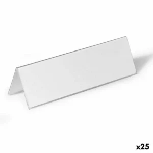 Plaque signalétique Nappe PVC Durable 10,5 x 29,7 cm Transparent (25 Unités). SUPERDISCOUNT FRANCE