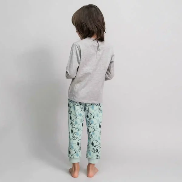 Pyjama Enfant Snoopy Gris Vert. SUPERDISCOUNT FRANCE