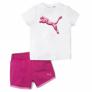 Tenue de sport pour enfants Puma Minicats Alpha Pink. SUPERDISCOUNT FRANCE