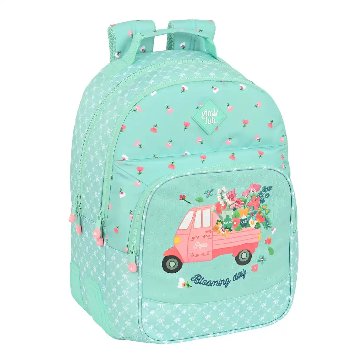 Cartable Glow Lab Pepa Vert (32 x 42 x 15 cm). SUPERDISCOUNT FRANCE