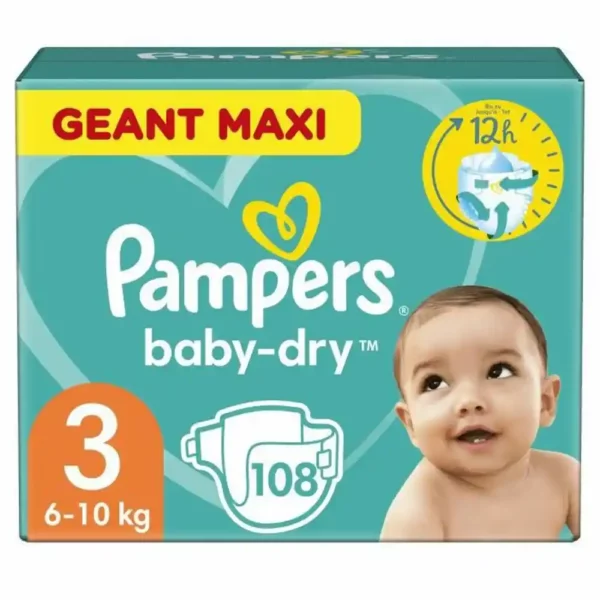Couches Pampers Baby-Dry 3 108 Unités (108 uds). SUPERDISCOUNT FRANCE