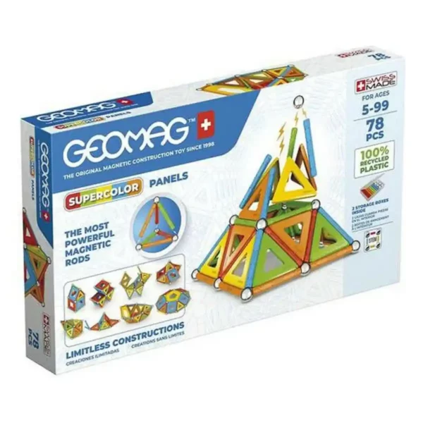 Jeu de blocs de construction Geomag Supercolor 78 pcs. SUPERDISCOUNT FRANCE