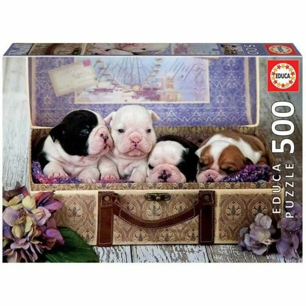 Puzzle Educa 500 pièces Chiots. SUPERDISCOUNT FRANCE