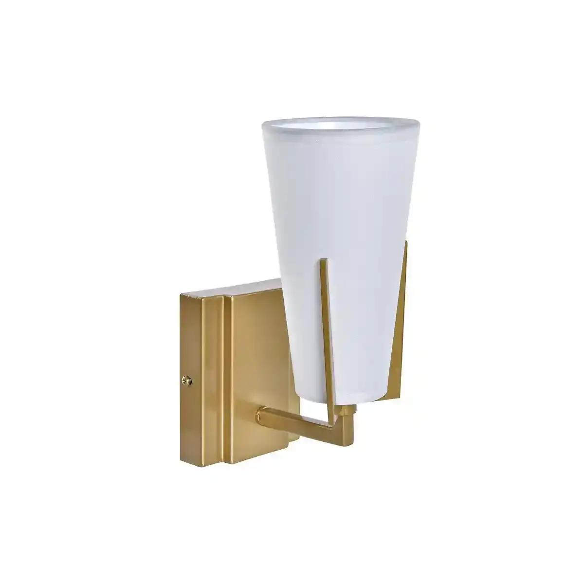 Applique dkd home decor 25w metal dore polyester blanc 220 v_6341. DIAYTAR SENEGAL - Votre Portail Vers l'Exclusivité. Explorez notre boutique en ligne pour découvrir des produits uniques et raffinés, conçus pour ceux qui recherchent l'excellence.