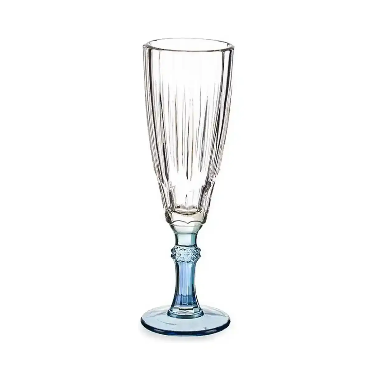 Verre a champagne exotic crystal blue 170 ml _3733. DIAYTAR SENEGAL - L'Odyssée du Shopping à Votre Portée. Parcourez notre boutique en ligne et partez à la découverte d'articles qui rendront chaque jour spécial.