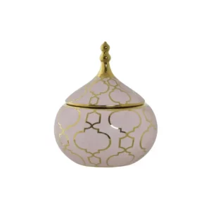 Boite a bijoux dkd home decor porcelaine rose dore 14 x_4153. DIAYTAR SENEGAL - Votre Plateforme Shopping Engagée. Explorez notre catalogue et choisissez des produits qui reflètent notre dévouement envers la qualité et la satisfaction du client.