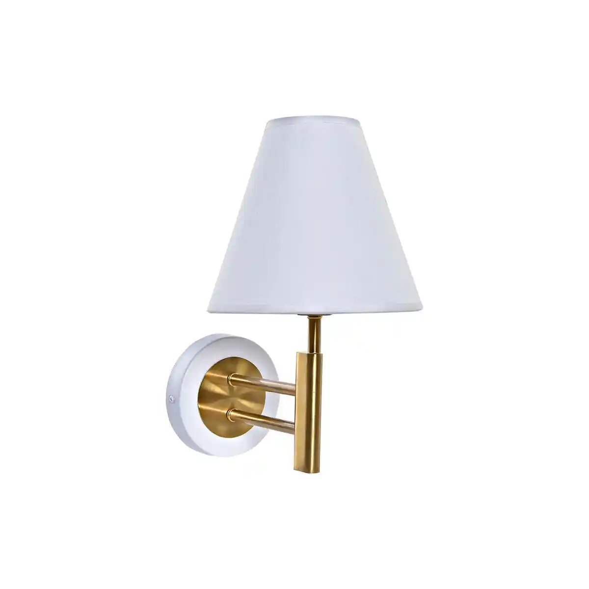 Applique dkd home decor 25w metal dore polyester blanc 220 v_7022. DIAYTAR SENEGAL - Votre Destination Shopping d'Exception. Parcourez nos rayons virtuels et choisissez des produits qui incarnent l'excellence et la diversité.