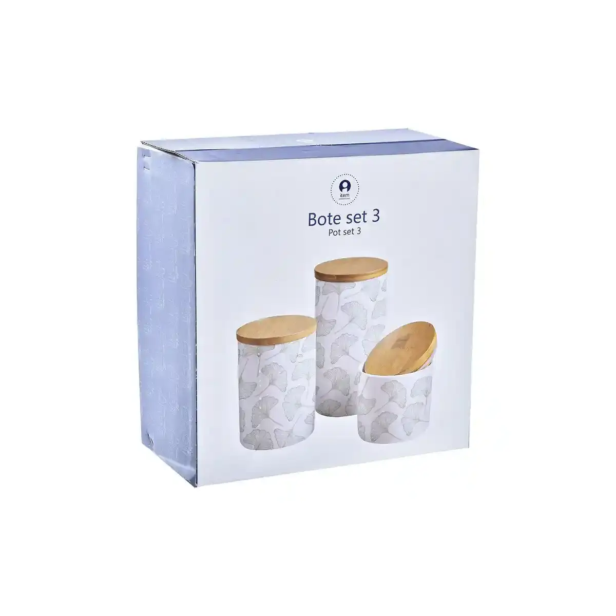 3 pots dkd home decor naturel blanc vert bambou gres tropical_5341. DIAYTAR SENEGAL - Où Choisir est une Célébration. Découvrez notre sélection de produits qui représentent la diversité et la joie du Sénégal, à chaque étape de votre vie.