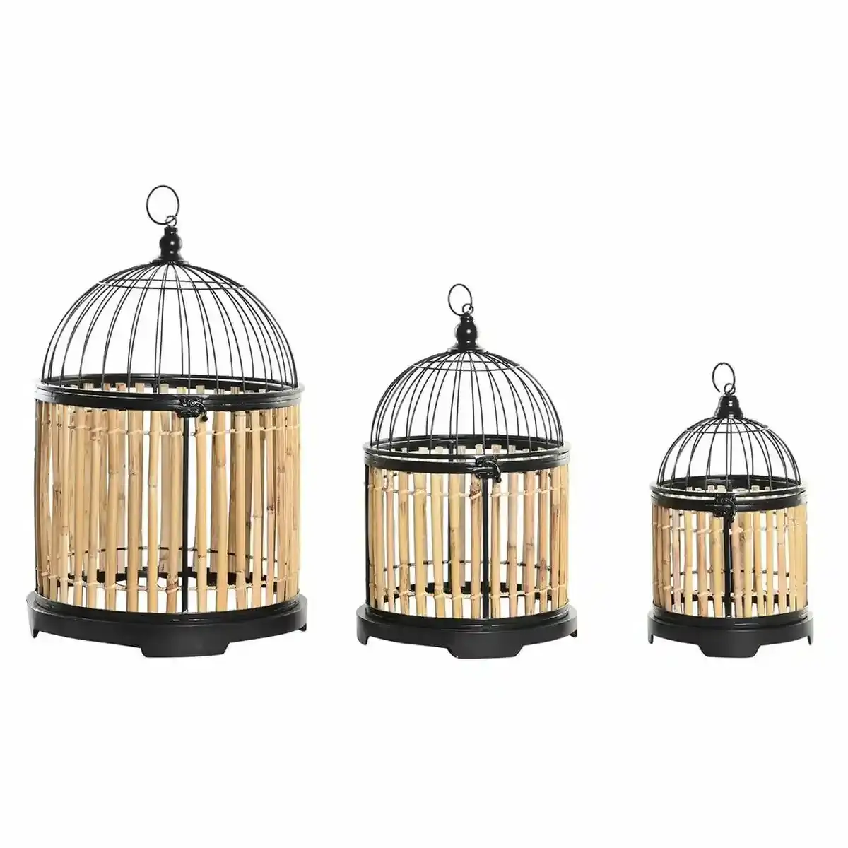 Cage decorative dkd home decor metal naturel rotin 3 pieces 38_4047. Bienvenue sur DIAYTAR SENEGAL - Votre Destination Shopping à la Sénégalaise. Explorez notre boutique en ligne et découvrez une gamme variée de produits qui capturent l'esprit du Sénégal.