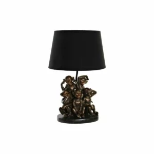 Lampe de bureau dkd home decor singe en resine polyester noir_2580. Entrez dans le Monde Éclectique de DIAYTAR SENEGAL. Explorez nos catégories et dénichez des trésors qui reflètent la richesse et l'authenticité du Sénégal.